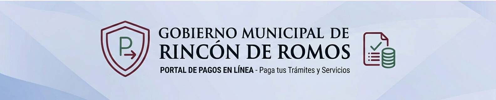Encabezado del Portal de Pagos en L�nea de Rinc�n de Romos